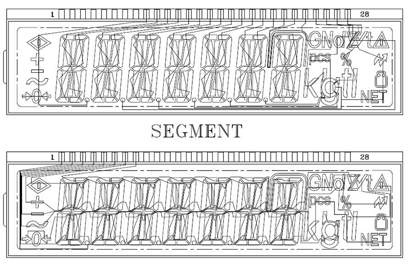 Segment LCD Display COB Modulu għal Miter tal-Elettriku (10)