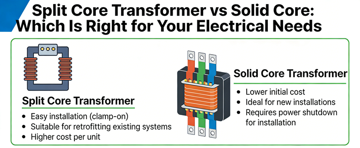 Split Core Transformer vs Solid Core Which Is Right for Your Electrical Needs
