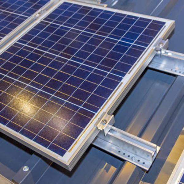 Solar Panel Holder Mounting Bracket at Rails Roof Top